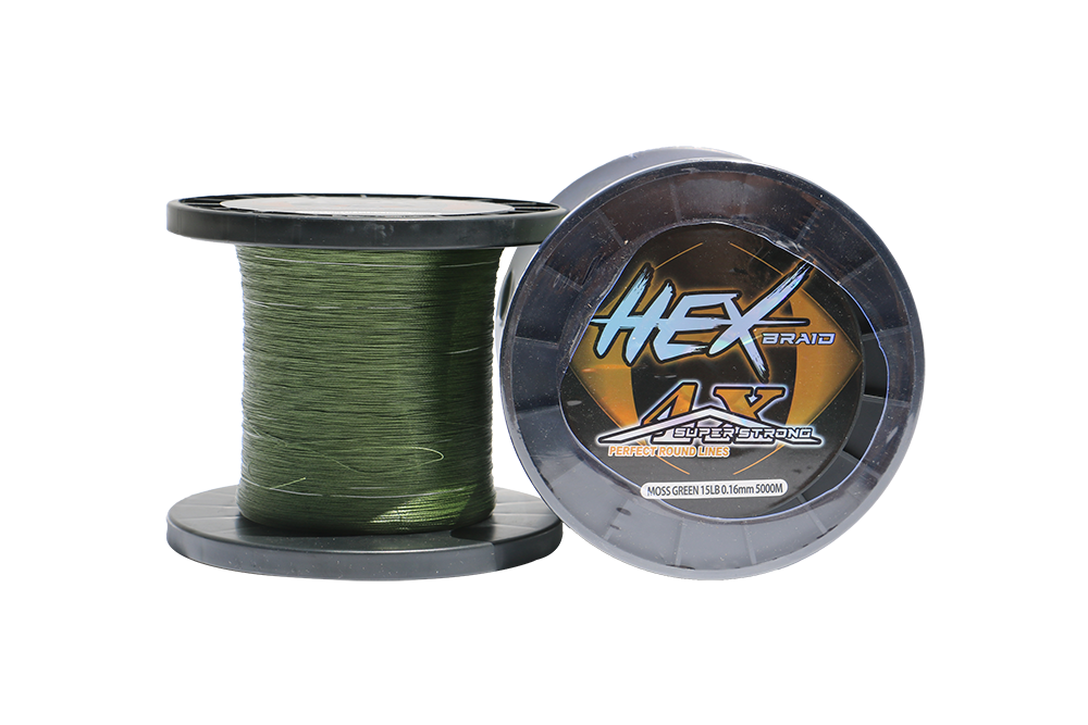 Fujin Hex Braid 4x 5000mt Moss Green PE Bobin İp