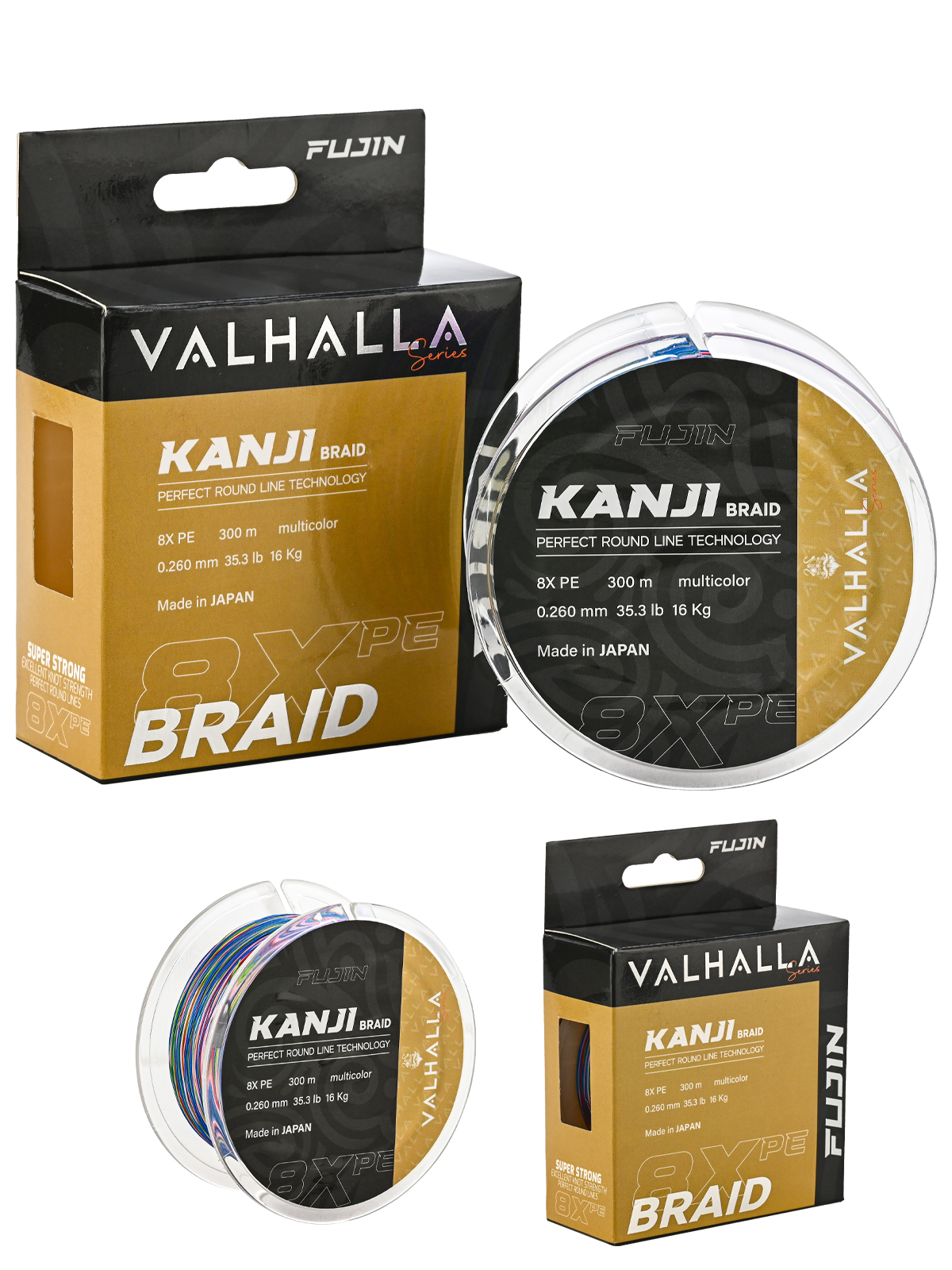 Fujin Valhalla Kanji 8X 300MT Multicolor