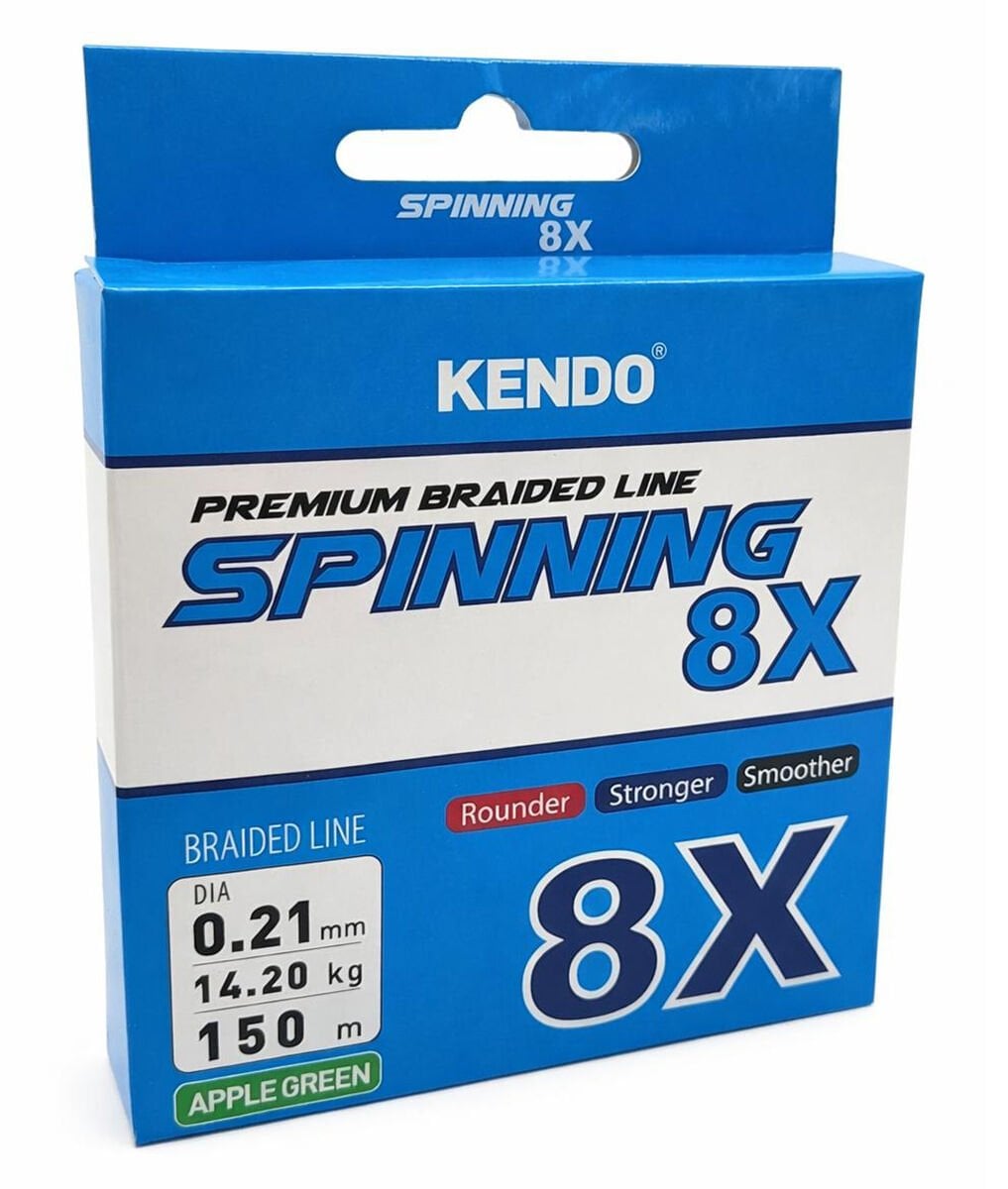 Kendo Spinning 8X Fighting 150 mt Örgü ip (Apple Green)